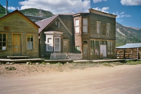 A scene in the ghost town of St. Elmo