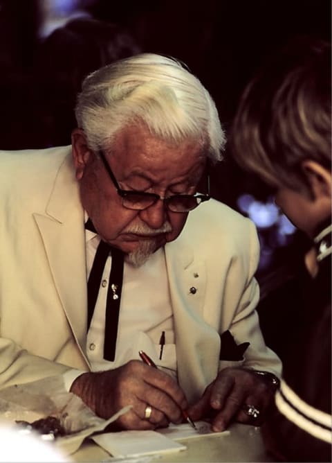 Colonel Sanders in the 1970s.