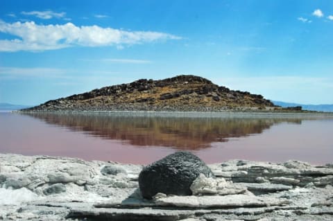 Cub Island on the Great Salt Lake