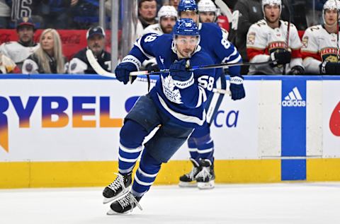 Toronto Maple Leafs forward Michael Bunting (58): Dan Hamilton-USA TODAY Sports