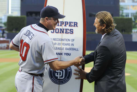 SAN DIEGO, CA – AUGUST 27: Chipper Jones