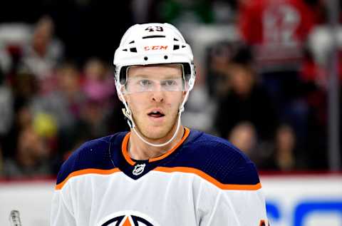 Tyler Benson #49 of the Edmonton Oilers (Photo by Grant Halverson/Getty Images)