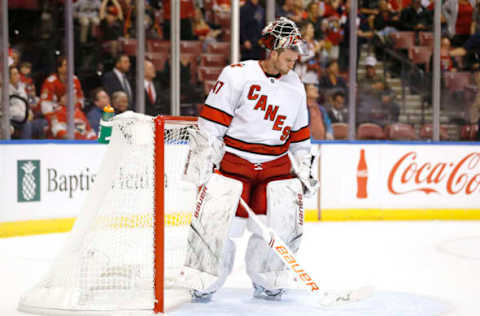 James Reimer, Carolina Hurricanes  (Photo by Michael Reaves/Getty Images)