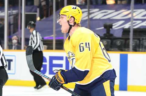 Mikael Granlund #64 of the Nashville Predators (Photo by Andy Lyons/Getty Images)