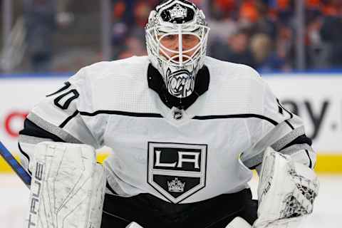 Los Angeles Kings goaltender Joonas Korpisalo (70): Perry Nelson-USA TODAY Sports