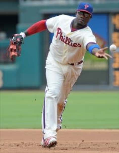 Philadelphia Phillies first baseman Ryan Howard's injury in last year's playoffs helped unravel his team's 2012 season. Credit: Eric Hartline-US PRESSWIRE