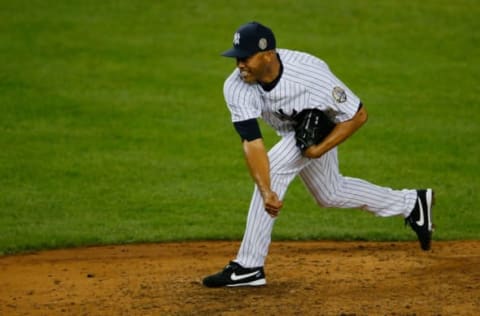 NEW YORK, NY – SEPTEMBER 26: Mariano Rivera #42 of the New York Yankees pitches against the Tampa Bay Rays in the ninth inning at Yankee Stadium on September 26, 2013 in the Bronx borough of New York City. Rays defeated the Yankees 4-0. (Photo by Mike Stobe/Getty Images)