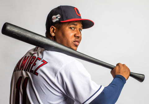 GOODYEAR, AZ – FEBRUARY 21: Josse Ramirez #11 of the Cleveland Indians poses for a portrait at the Cleveland Indians Player Development Complex on February 21, 2019 in Goodyear, Arizona. (Photo by Roob Tringali/Getty Images)