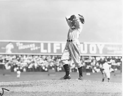 Bob Feller, Cleveland Indians. (Photo by Louis Van Oeyen/Western Reserve Historical Society/Getty Images)