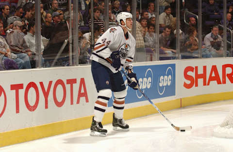 Chris Pronger #44 of the Edmonton Oilers (Photo by Noah Graham/Getty Images)