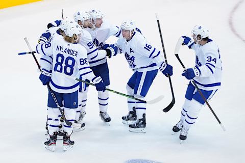 TORONTO, ONTARIO – AUGUST 07: John Tavares #91 of the Toronto Maple Leafs  . (Photo by Andre Ringuette/Freestyle Photo/Getty Images)