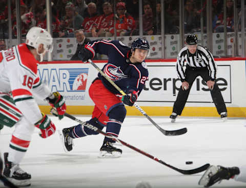 Ryan Murray #27 of the Columbus Blue Jackets (Photo by Bruce Bennett/Getty Images)