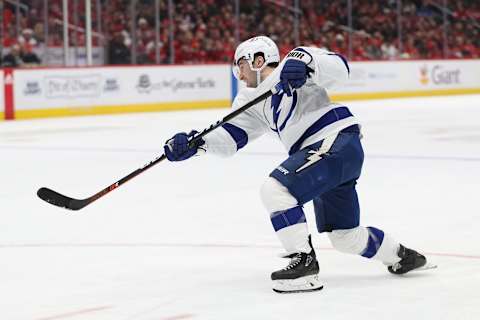 Tyler Johnson #9 of the Tampa Bay Lightning (Photo by Patrick Smith/Getty Images)