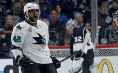 Joel Ward is not grading as well in this San Jose Sharks report card as he did last season: Jayne Kamin-Oncea-USA TODAY Sports