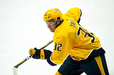 Yakov Trenin #32 of the Nashville Predators. (Photo by Ronald C. Modra /NHL/ Getty Images)