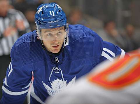 TORONTO, ON – JANUARY 16: Zach Hyman #11 of the Toronto Maple Leafs. (Photo by Claus Andersen/Getty Images)