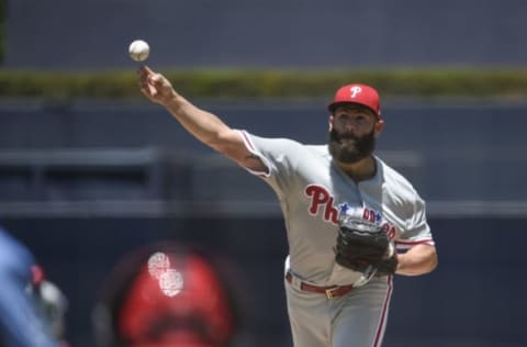 Arrieta is having a solid first summer for the Phillies. Photo by Denis Poroy/Getty Images.