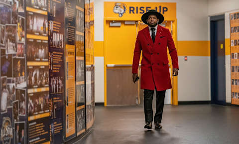 NASHVILLE, TN – APRIL 20: P.K. Subban #76 of the Nashville Predators arrives for Game Five of the Western Conference First Round against the Dallas Stars during the 2019 NHL Stanley Cup Playoffs at Bridgestone Arena on April 20, 2019, in Nashville, Tennessee. (Photo by John Russell/NHLI via Getty Images)