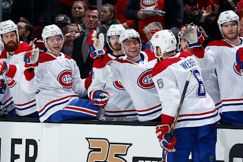 ANAHEIM, CA – MARCH 8: Montreal Canadiens (Photo by Debora Robinson/NHLI via Getty Images)