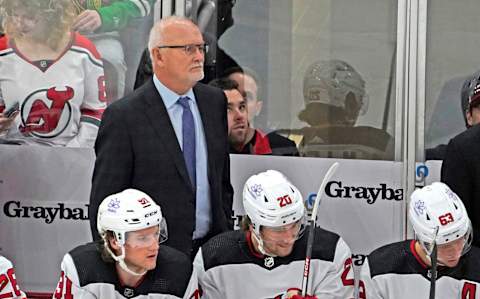 New Jersey Devils head coach Lindy Ruff: David Banks-USA TODAY Sports