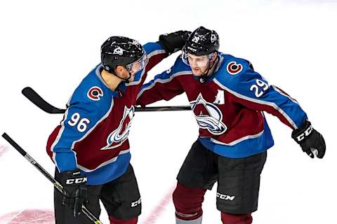 Mikko Rantanen #96 of the Colorado Avalanche (Photo by Bruce Bennett/Getty Images)