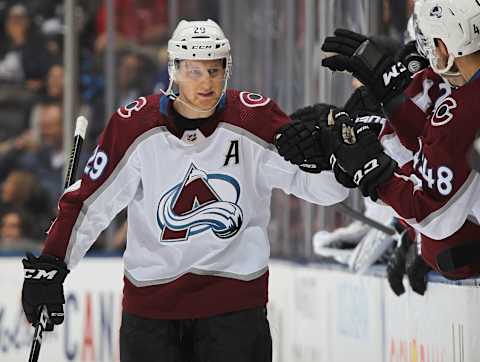 TORONTO, ON – DECEMBER 4: Nathan MacKinnon #29 of the Colorado Avalanche. (Photo by Claus Andersen/Getty Images)