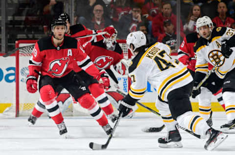 NEWARK, NJ – FEBRUARY 11: Travis Zajac