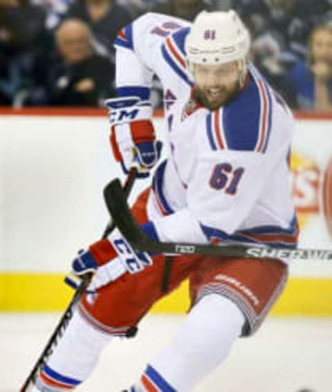 New York Rangers left wing Rick Nash (61) . Mandatory Credit: Bruce Fedyck-USA TODAY Sports