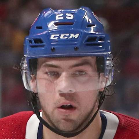 Apr 6, 2019; Montreal, Quebec, CAN; Montreal Canadiens center Ryan Poehling. Mandatory Credit: Jean-Yves Ahern-USA TODAY Sports