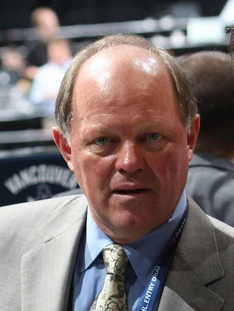 Bob Murray of the Anaheim Ducks photographed during the 2009 NHL Entry Draft at the Bell Centre on June 27, 2009, in Montreal, Quebec, Canada. (Photo by Bruce Bennett/Getty Images)