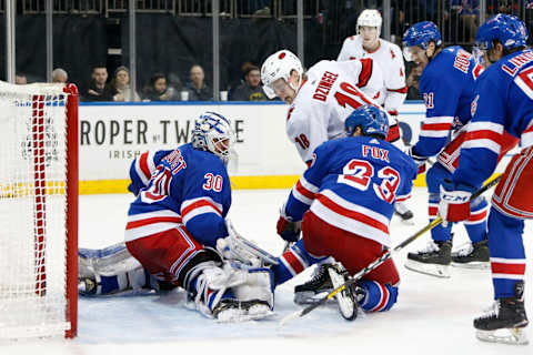 NEW YORK, NY – NOVEMBER 27: Henrik Lundqvist #30 of the New York Rangers