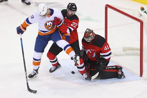 New Jersey Devils defenseman Ryan Murray (22) : (Ed Mulholland-USA TODAY Sports)