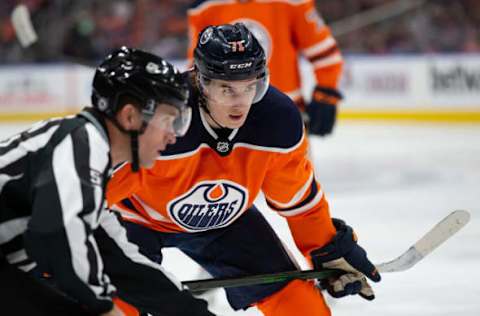 Ryan McLeod #71, Edmonton Oilers (Photo by Codie McLachlan/Getty Images)