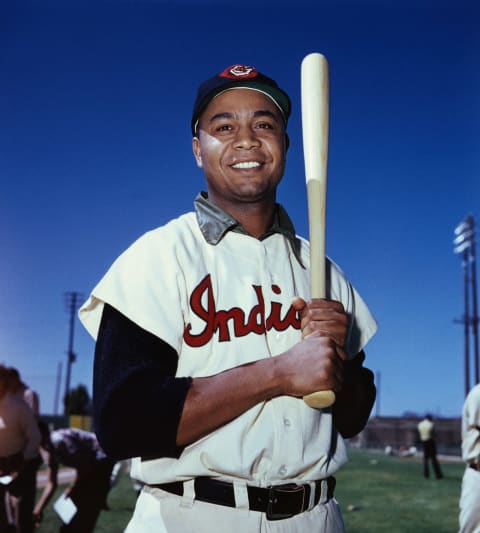 (Original Caption) Portrait of Larry Doby of the Cleveland Indians