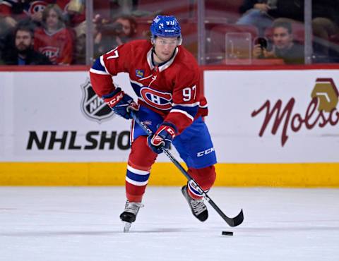 Sep 29, 2022; Montreal, Quebec, CAN; Montreal Canadiens forward Joshua Roy. Mandatory Credit: Eric Bolte-USA TODAY Sports