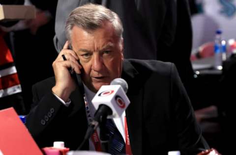 MONTREAL, QUEBEC – JULY 07: General manager Don Waddell of the Carolina Hurricanes prior to Round One of the 2022 Upper Deck NHL Draft at Bell Centre on July 07, 2022, in Montreal, Quebec, Canada. (Photo by Bruce Bennett/Getty Images)