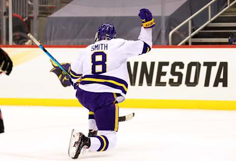 Minnesota State Mavericks, Nathan Smith #8 (Photo by Gregory Shamus/Getty Images)