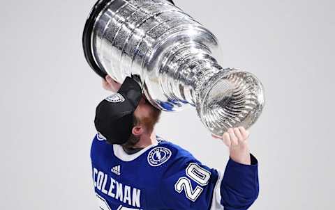 Tampa Bay Lightning center Blake Coleman (20)  Mandatory Credit: Douglas DeFelice-USA TODAY Sports