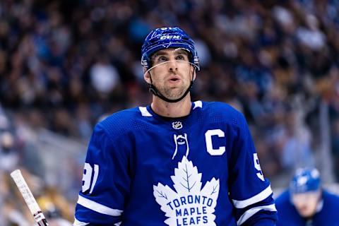 TORONTO, ON – OCTOBER 15: Toronto Maple Leafs captain John Tavares