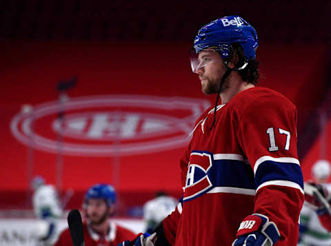 Feb 1, 2021; Montreal, Quebec, CAN; Montreal Canadiens Josh Anderson Mandatory Credit: Eric Bolte-USA TODAY Sports