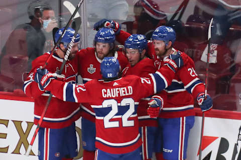 Jul 5, 2021; Montreal, Quebec, CAN; Montreal Canadiens. Mandatory Credit: Jean-Yves Ahern-USA TODAY Sports