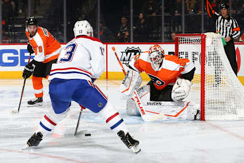 PHILADELPHIA, PA – JANUARY 16: Montreal Canadiens, Philadelphia Flyers (Photo by Mitchell Leff/Getty Images)