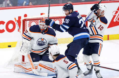 Edmonton Oilers Goaltender Mikko Koskinen #19 Mandatory Credit: James Carey Lauder-USA TODAY Sports