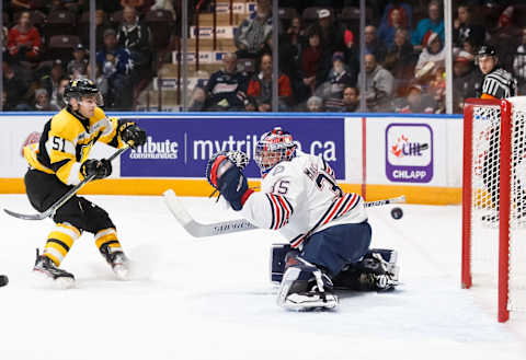 OSHAWA, ON – DECEMBER 5: Shane Wright. (Photo by Chris Tanouye/Getty Images)