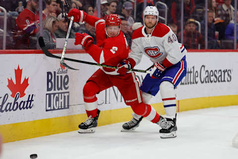 Nov 9, 2023; Detroit, Michigan, USA; Montreal Canadiens right wing Joel Armia. Mandatory Credit: Rick Osentoski-USA TODAY Sports