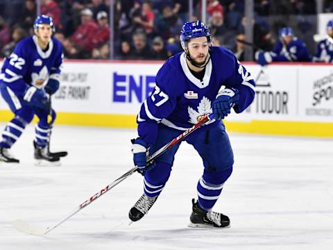 LAVAL, QC – DECEMBER 22: Jeremy Bracco #27 of the Toronto Marlies . (Photo by Minas Panagiotakis/Getty Images)