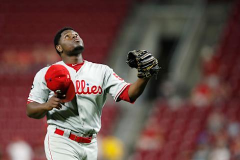 Neris was more comfortable in difficult situations last season, which benefits the Phillies. Photo by J. Robbins/Getty Images.