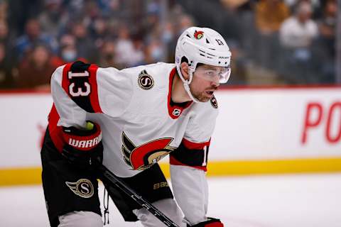 Ottawa Senators, Zach Sanford (13). Mandatory Credit: Isaiah J. Downing-USA TODAY Sports