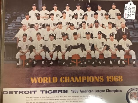 The 1968 Detroit Tigers World Series championship team is highlighted at Town Peddler.Img 1150