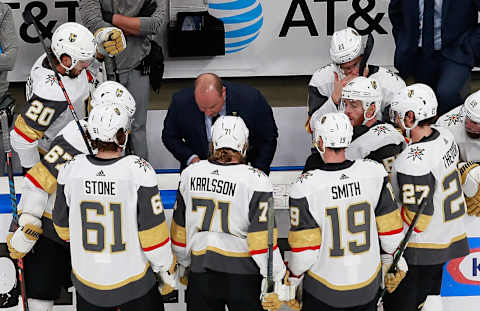 Assistant coach Steve Spott of the Vegas Golden Knights (Photo by Jeff Vinnick/Getty Images)